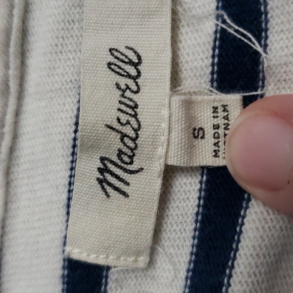 Madewell Striped Knit 3/4 Sleeve Dress Size S - Picture 8 of 11